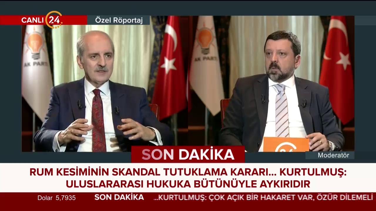 Numan Kurtulmuş 24'te