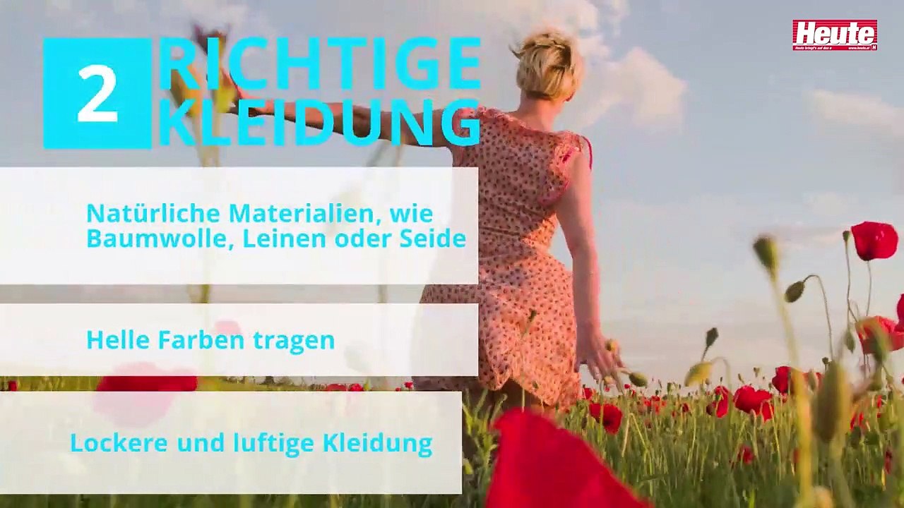 5 Tipps, mit denen du auch bei Hitze cool bleibst