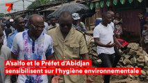 Asalfo et le Préfet d’Abidjan Vincent Toh Bi Irié sensibilisent  les habitants d’un quartier de Yopougon