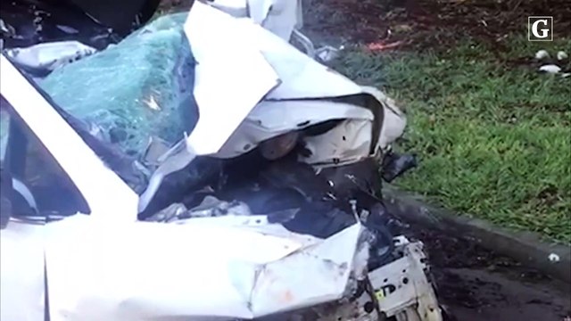 BR 101: bloco de granito cai sobre carro e mata família no ES