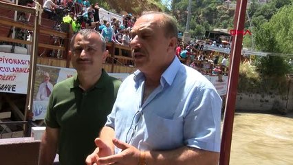Tunceli'deki Dünya Rafting Şampiyonası'nda kıyasıya mücadele
