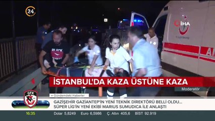 İstanbul'da kaza üstüne kaza