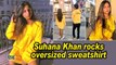 Suhana Khan rocks oversized sweatshirt