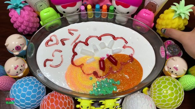 Series BOOM with BALLOONS || Mixing Random Things Into FLUFFY Slime || Most Satisfying Slime