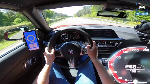NEW! BMW Z4 M40i AUTOBAHN POV 268KMH / 166MPH TOP SPEED by AutoTopNL