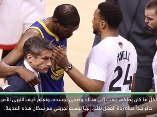 كرة سلّة: نهائيات إن بي إي: إصابة كيفن دورنات دمرت ووريورز ورابتورز