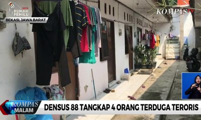 Densus 88 Tangkap 4 Orang Terduga Teroris
