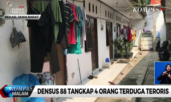 Densus 88 Tangkap 4 Orang Terduga Teroris