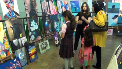 Genç öğrenciler usta ressamları aratmadı