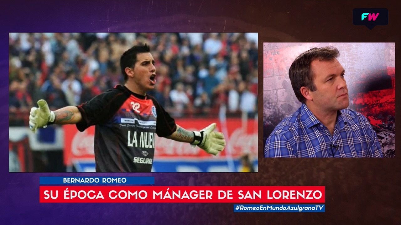 "Si nos ibamos a la B me mataba", Romeo contó como sufrió el 2012 en San Lorenzo