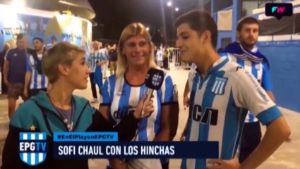 Los hinchas festejaron el Clásico en el Playón