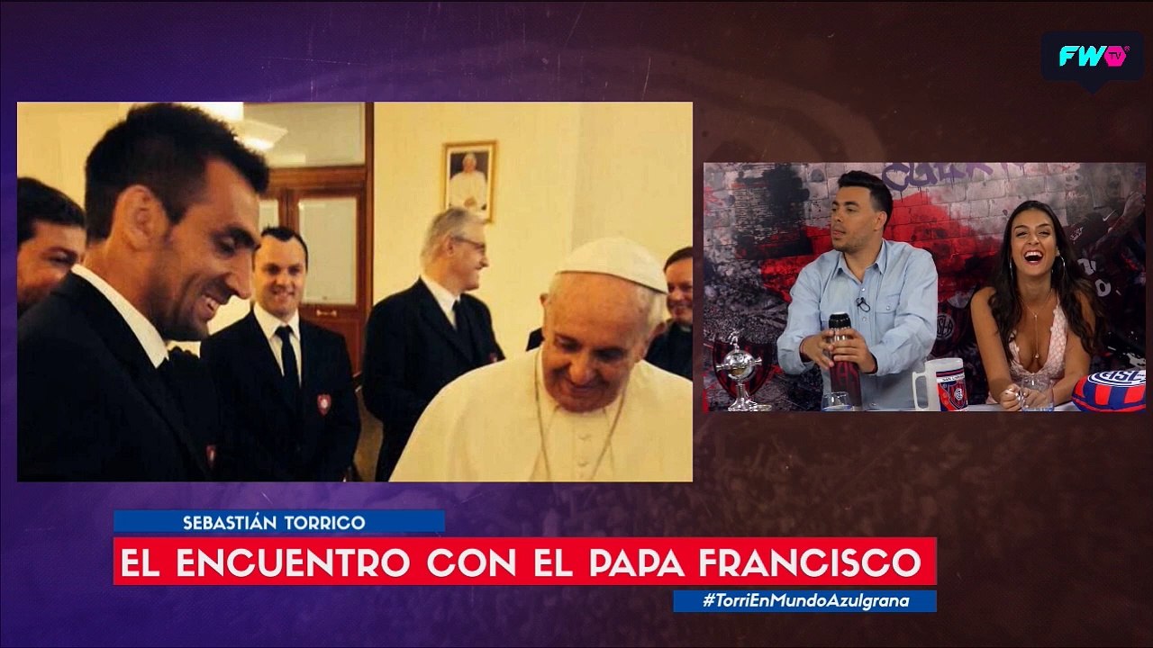 Torrico reveló en Mundo Azulgrana TV su conversación íntima con el Papa Francisco
