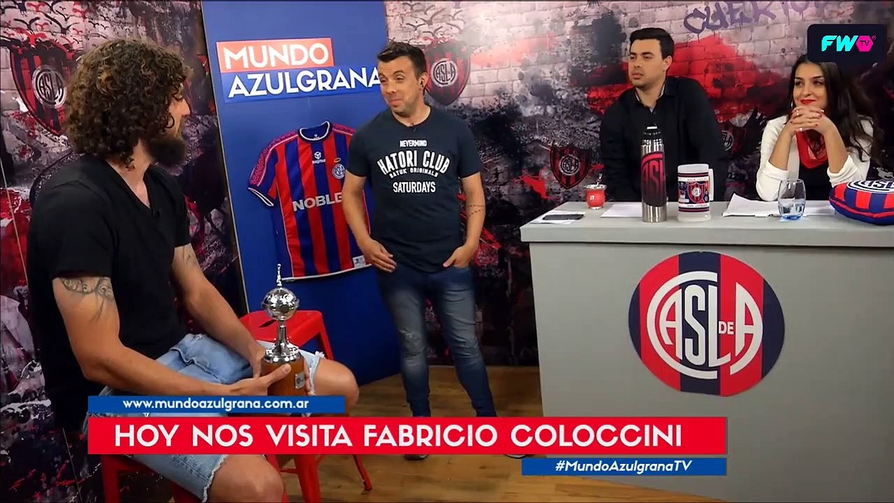 Coloccini vivió la Copa Libertadores como todo hincha