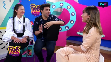 Aitana con Manu Viale y Lizardo Ponce