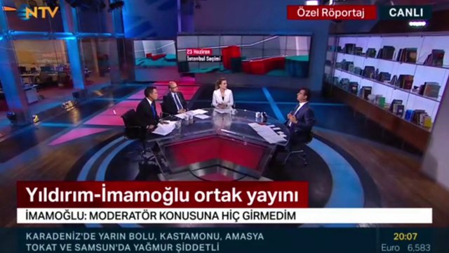 İmamoğlu: Binali Yıldırım, münazara öncesi sorularının görüşülmesini talep etmiş