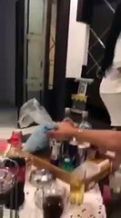 فضيحة  أساور بن محمد  في جلسة خمرية مع خليجي  رقص و كلام بذيء !