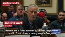 'Shameful': Jon Stewart Tears Into 'Nearly Empty' Congress During 9/11 First Responders Hearing