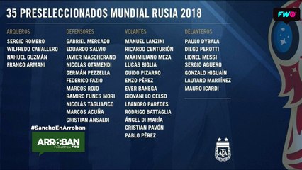 Corte La lista de 35 de Sampaoli - Arroban #299