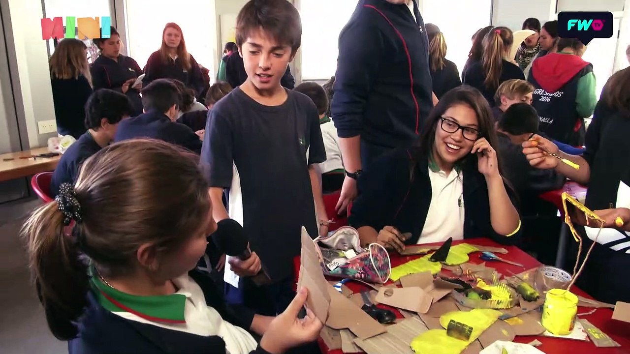 Taller de máscaras para el desfile animal de la Fundacion Jane Goodall