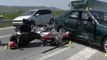 Report TV - Aksident në Lezhë, motori përplaset me makinën, dy të plagosur