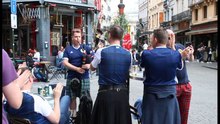 Belgique-Ecosse: ambiance dans Bruxelles avec les supporters