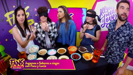 Cande y Facu juegan a Sabores a Ciegas