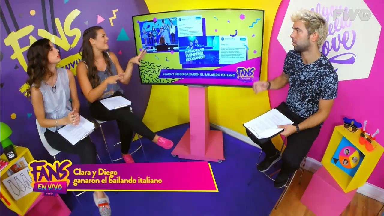 Felipe Colombo visita a Mica, Cande y Agus en Fans En Vivo #03