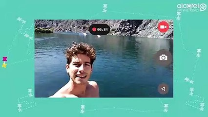 Alcatel on the Road: Flor haciendo wakeboard