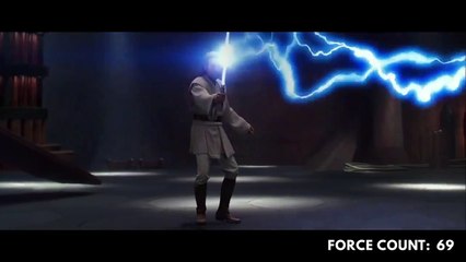 ¿Cuántas veces se usó "La Fuerza" en Star Wars?