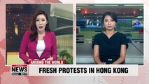 Protesters gather outside Hong Kong government offices to rally against extradition bill