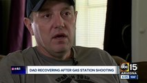 Dad recovering after gas station shooting