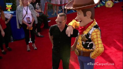 Tom Hanks and Woody Buddy Up on the 'Toy Story 4' Red Carpet