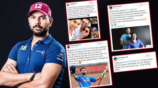 Bollywood Stars REACT On Yuvraj Singh's Retirement From International Cricket