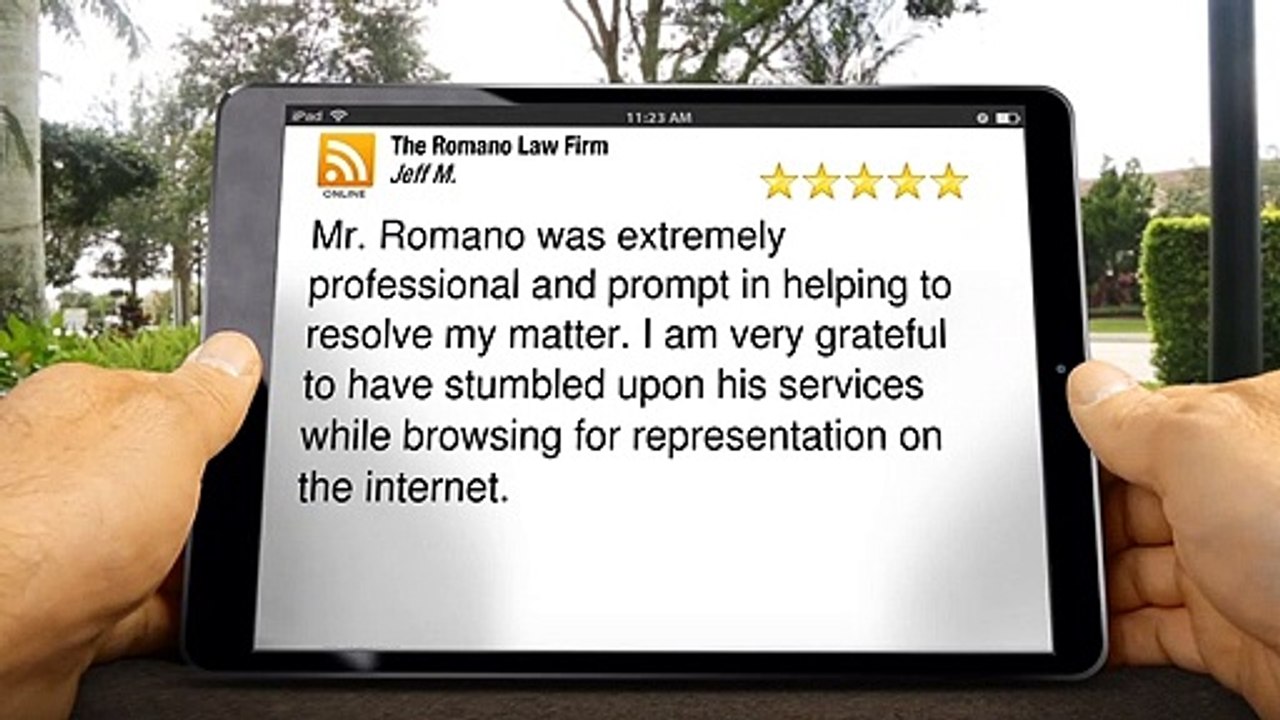 The Romano Law Firm Cleveland Great 5 Star Review by Jeff Malashock (216) 621-7777