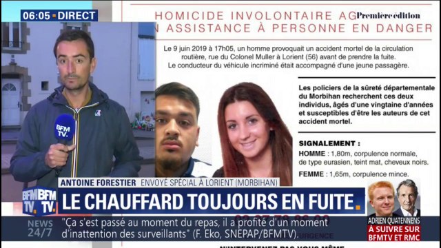 Enfants fauchés à Lorient: le conducteur et sa passagère toujours en fuite, les recherches s'étendent au niveau national