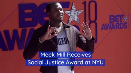 Meek Mill Is Honored By NYU