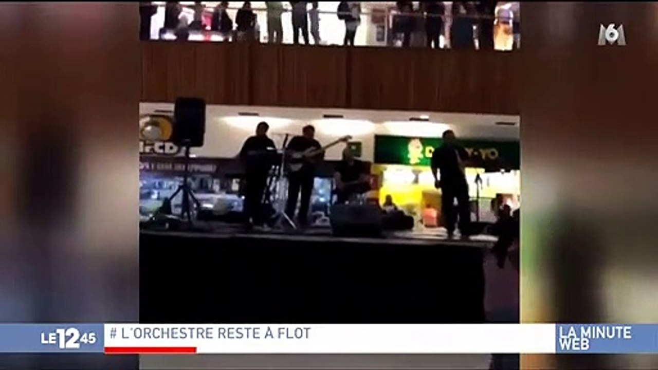 Buzz : Un centre commercial s'inonde au Mexique et l'orchestre joue... Titanic ! Regardez