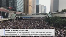 Thousands protest in Hong Kong ahead of extradition bill vote