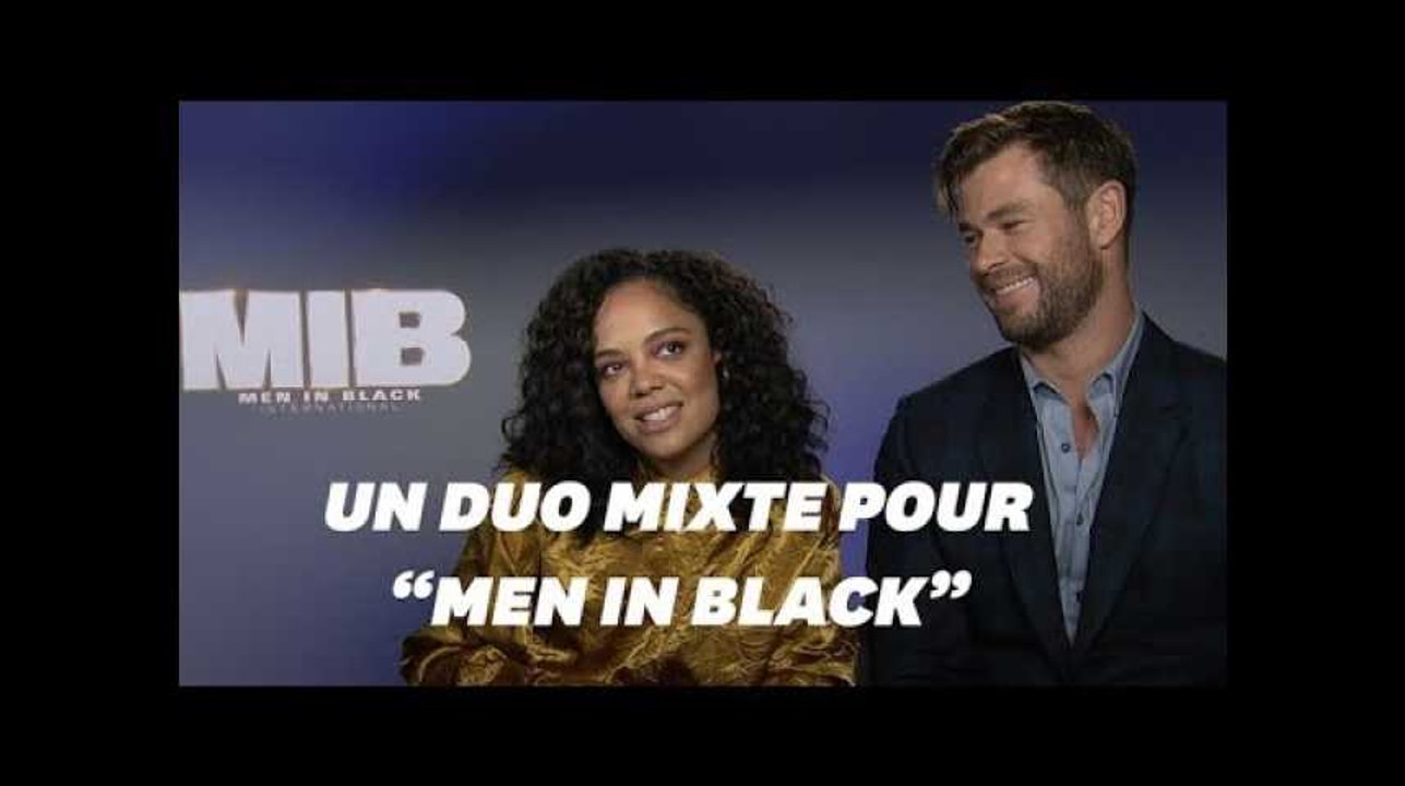 Avec "Men in Black" Tessa Thompson et Chris Hemsworth espèrent "banaliser l'égalité des genres"
