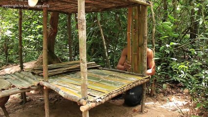 Build Bamboo Python Snake House And Build Mini Swimming Pool For Python Snake