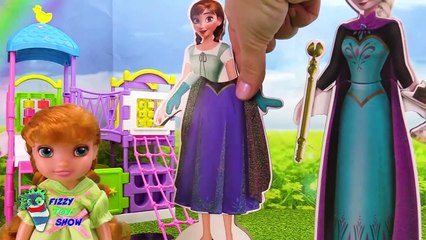 Frozen  Elsa and Anna Wooden Dress Up Mix Up Wrong Clothes