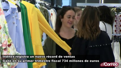 Inditex registra un nuevo récord de ventas
