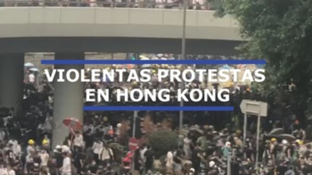 Violentas protestas en Hong Kong