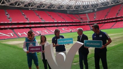 Embajadores Federación Julen Guerrero y Carlos Marchena Presentación Euro