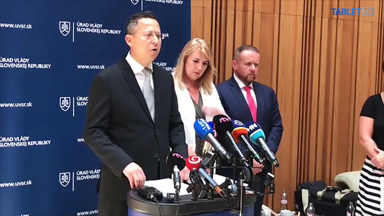 ZÁZNAM:  Brífing ministra financií Ladislava Kamenického a prezidentky finančnej správy Lenky Wittenbergerovej