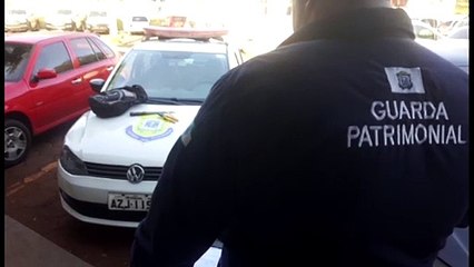 Acusado de arrombamento é flagrado pela Guarda Patrimonial enquanto dormia