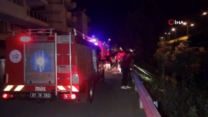 Sulama kanalında kurtarma operasyonu