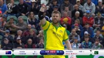 Warner hits first international century since return from suspension