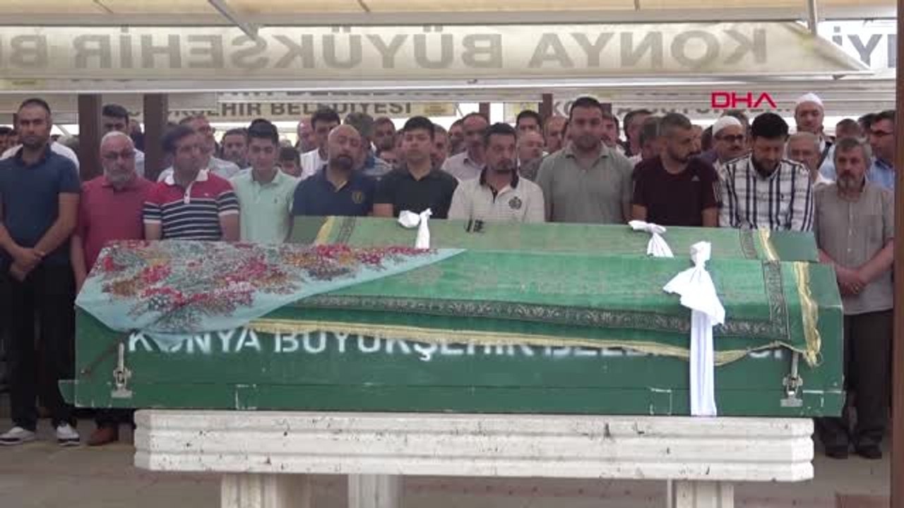 KONYA Müftü, gözyaşları içerisinde kızının cena...