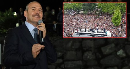 Süleyman Soylu, İmamoğlu'nun Trabzon mitingi için "Photoshop" dedi